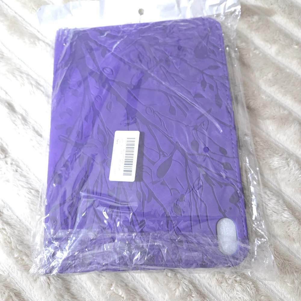 Purple Ipad Case with Tree Design Size 10.9